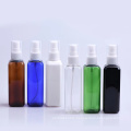 High Quality Cheap Price Transparent Green Blue Amber Colored Square Plastic PET Pump Spray Bottle For Skin Care Cosmetic 50Ml